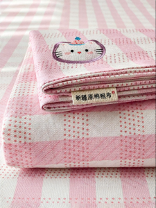 Kiss Dear | Thickened Pure Cotton Flax Single Bed Sheet
