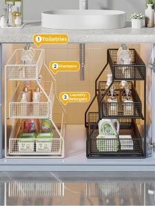 JINDONG | Kitchen Under Sink Organizer Storage Rack