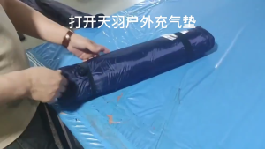 🔶Air Bed Inflatable Bed Rechargeable Inflatable Air Bed Flocked Mattress with Built-in Pump Automatic Airbed