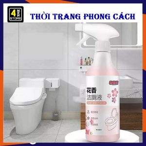 Bình Xịt tẩy rửa nhà vệ sinh hương hoa anh đào dạng bọt nội địa 500ml. Khử Khuẩn Không Độc Hại / Chai Xịt Vệ Sinh Toilet