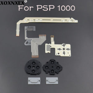 Replacement Full Set Silicone Rubber Conductive Button Pads and Flex Cable For PSP1000 Game Console Repair Part