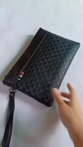Clutch Pria Tas Tangan Dompet Jinjing Wanita Pria Dompet Multifungsi Dompet HP Bahan Kulit PU Model Terbaru Keren Elegan