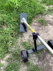 Universal Lawn Mower Support Wheel Adjustable Grass Gasoline Trimmer Attachment Garden Portable Side Hanging Electric Maintenanc