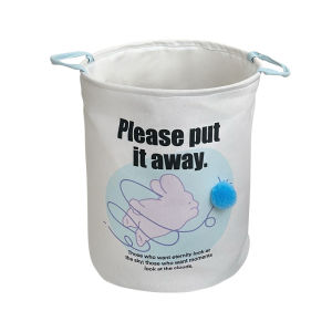 1pc Foldable Cute Laundry Basket Bathroom Dirty Clothes Storage Bucket Large Capacity Household Laundry Bag Clothes Organizer