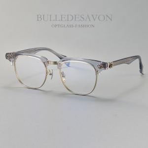 BULLE DE SAVON | Vintage Retro Business Light Weight Semi-rimmed Eyeglasses Frame