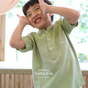KEKE KIDS Baju Koko Anak Laki - Laki Kerah Sanghai Bordir Fayra Series Untuk Umur 0 - 10 Tahun