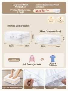 TAILI | Dust-proof and Moisture-proof Compression Bag for Clothes and Down Jackets