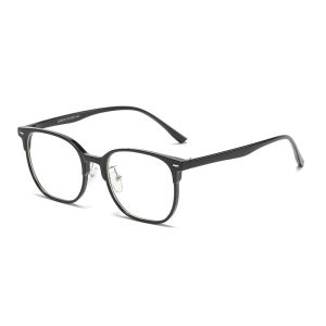 JN IMPRESSION Korean Photochromic Large-frame Plain Anti-blue Light Ultra-light Finished Myopia Glasses