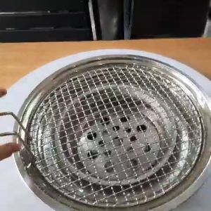 Vỉ nướng than hoa giá rẻ inox mắt cáo vỉ inox bếp nướng tròn ngoài trời bếp nướng tại bàn hút dương hút âm