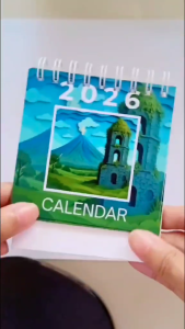 Mini Desk Calendar 2026 - Wonder of the Philippines Inspired Compact size for Office Use