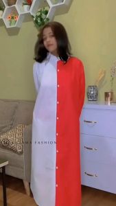 Atasan Wanita Merdeka Tunik Bahan Katun Jumbo