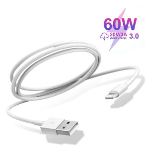 USB A to Lightning Cable For iPhone 14 13 12 11 Pro Max Plus XR Xs Max USB A Fast Cable Charger Wire Phone Accessories 1M 2M 3M