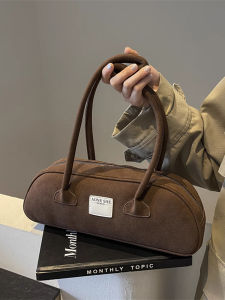 Retro Matte Underarm 2025 French Style Handbag Universal Womens Bag Bowling Bag Single Shoulder Bag High-End Sensation