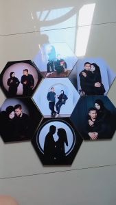 Cetak Foto Hexagonal Free Bingkai isi 7 Pcs Paket Termurah
