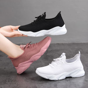 รองเท้าผ้าใบแบบสวมสำหรับผู้หญิง รองเท้าวิ่งแบบสวมสบาย ระบายอากาศได้ดี รองเท้าส้นแบนแบบลำลอง รองเท้าส้นแบนแบบสวมสบายสำหรับฤดูใบไม้ผลิและฤดูร้อน