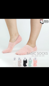 Kaos Kaki Pendek Invisible Socks Wanita Katun Polos