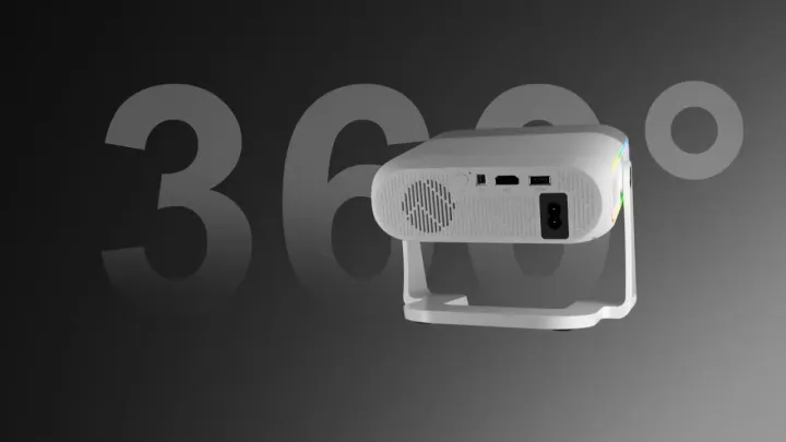 AOC Projector 300ANSI Android 14 WiFi 6 H723 Native 720P Support 4K Mini Portable Beamer Auto Focus Keystone BT5.X Home Cinema