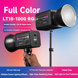YM-S100RGB Photography Light RGB Outdoor Portable Handheld Fill Light COB 3200-6500K Photographic LED Light for Outdoor Shooting