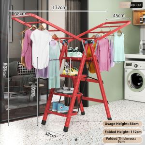 Foldable Ladder Clothes Drying Rack