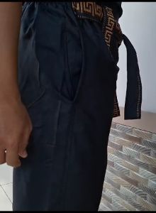 SARUNG CELANA ANAK LAKI-LAKI SERIES HITAM CELANA SARUNG ANAK SARCEL MOTIF BENANG EMAS