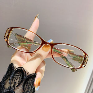 JN IMPRESSION Fashionable Anti-blue Light Ultra-light Elderly Hyperopia Single-vision Glasses Frame Female High-definition Reading Glasses