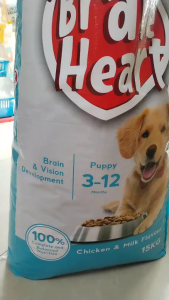 20kg Braveheart Pet Dry Food Dog Dogs All Stages Adult Puppy Brave Heart Complete Nutrients Meal