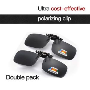 Sunglasses Clip Two Small Clip Polarized Sunglasses Clip Lightweight Myopia Glasses Mirror Clip Sunglasses Men