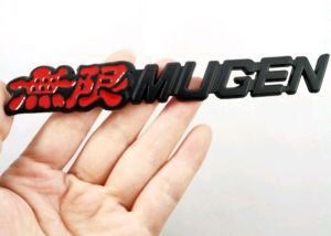 Stiker Emblem Mobil MUGEN Bahan METAL