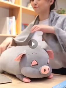 MIỄN SHIP GẤU BÔNG HEO NẰM HEO LƯỜI HEO NGỦ LÔNG MỊN VẢI MỀM CAO CẤP