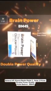 Baterai HP Xiaomi Redmi Note 2 BM45 & Double Power