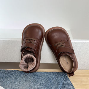 Boys Soft Bottom Single Shoes Childrens School Performance Footwear Spring Autumn New Style Student Shoes British Style