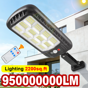 95000000LM Solar Led Light Sunlight Outdoor Powerful Outdoor Motion Sensor Solar Lights IPX65 Waterproof Garden Street Wall Lamp