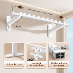 WEILAISHI | Folding & Retractable Wall Mounted Clothes Hanger
