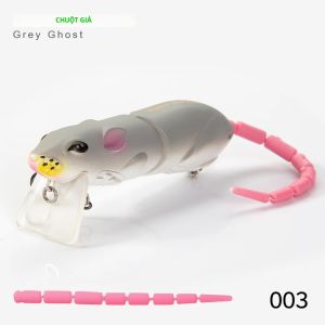 Mồi Câu Cá Hunthouse Rat Lures 85mm 17g Nổi Mô Phỏng Mồi Câu Với Đuôi Thay Thế Được Dành Cho Cá Mú Cá Lóc LW135