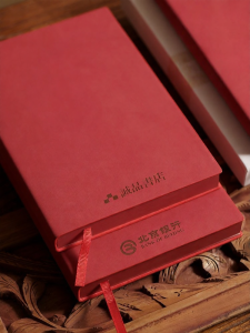 PINZHUOHAOLI | Customizable A5 Business Notebook Embossed Leather Thick Journal