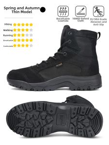 Free Soldier | Tactical Outdoor Mens Boots for Spring and Autumn