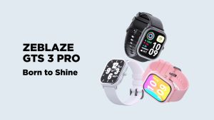 New Zeblaze GTS 3 Pro Smart Watch Ultra-big HD AMOLED Screen HiFi Bluetooth Phone Calls Health and Fitness Tracking Smartwatch