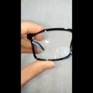 Kacamata Baca Plus Wanita Pria Sport (RABUN DEKAT) +1.00 s/d +3.00 Warna Frame Hitam Kilap Glossy Bentuk Persegi Panjang - BISA COD