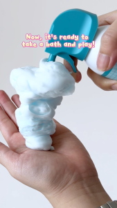 [GIFT BOX SET] SPLOO Kids Foam Soap Gift Box (200mlx4ea) | Shapeable Moldable Foam Sensory Play Bubbles Bath Shampoo