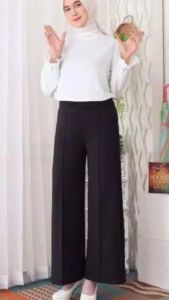 Kulot Scuba Premium Celana Panjang Wanita