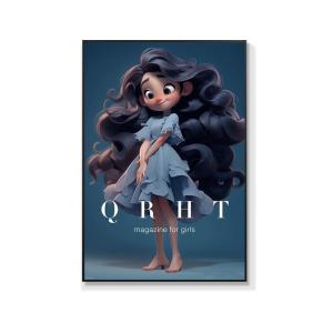 Cartoon Princess Elsa Bedroom Wall Art Ice Age Decorative Painting Esports Room Girls Bedside Decor Modern Home Decor