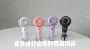 Quạt Phun Sương Mini Cầm Tay Sạc USB Nhỏ Gọn Tích Hợp Chức Năng Làm Ẩm