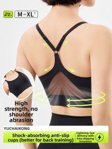 Shock Absorbing Sport Bra Top for Yoga Running Pilates