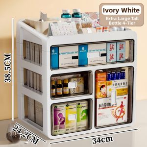 MEIZHUFU | Large Capacity Home Medication Storage Box