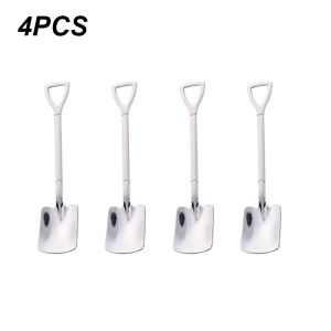 4PCS Stainless steel watermelon spoon shovel spoon household creative dessert watermelon spoon cute shovel