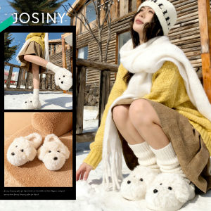 Josiny | Fluffy Insulation Winter Slipper Half Slippers