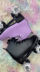 Squad Skates Mellow Roller Skates for Teens Adult with  LED Wheels Light (F-675) EU35 To EU45 -Black