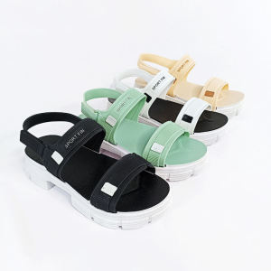 Sandal Wedges Tali Wanita Selop Jelly Korea Style Terbaru Woman Shoes Low Heel Lucu BISA COD SPT-82