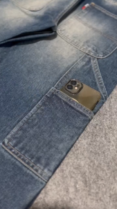 Secondland Celana Denim Carpenter Pria – Loose Fit Banyak Saku Utility Santiago