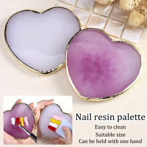 Nail polish gel palette glitter and sequin color scheme heart-shaped nail art display board nail photo display props